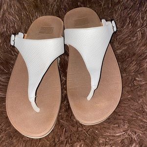 🥥 White lulu wedge sandals🥥